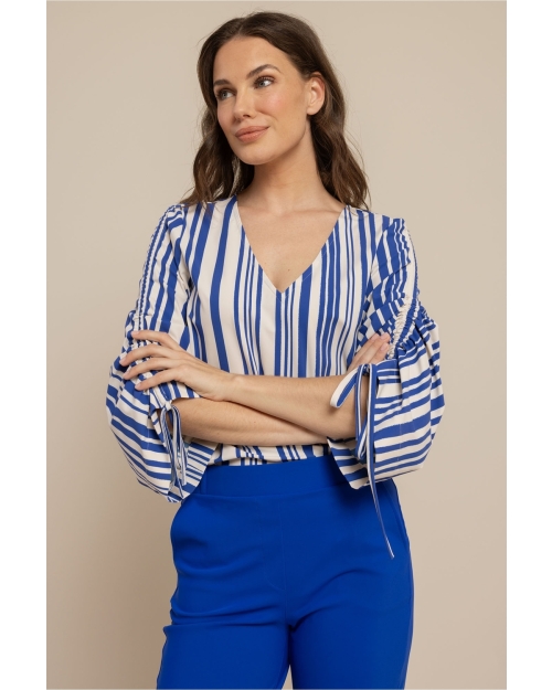 Studio Anneloes Ollie stripe top 1473 kit/electric blue
