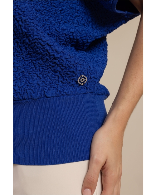 Studio Anneloes Lenti structure pullover 7301 electric blue