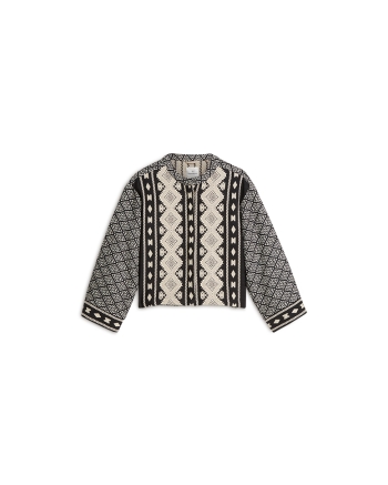 Summum Jacket Black jacquard mix 990 Black
