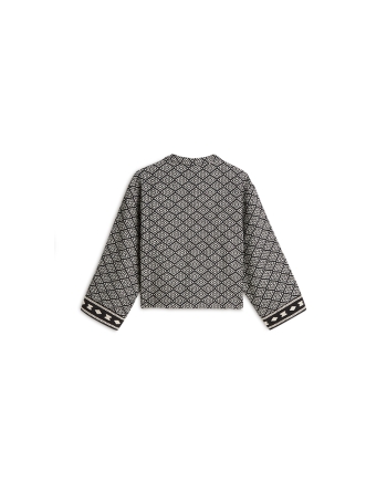 Summum Jacket Black jacquard mix 990 Black