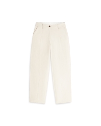Summum Trousers balloon fit Cotton blend 122 Ivory
