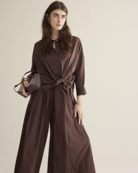 Summum Blouse Viscose cotton 713 Coffee