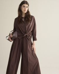 Summum Blouse Viscose cotton 713 Coffee