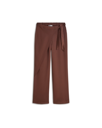 Summum Trousers Heavy silky touch 713 Coffee