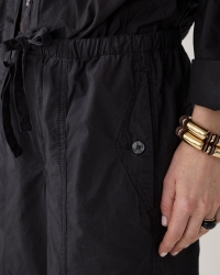 Summum Loose pant Breezy cotton canvas 990 Black