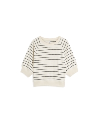 Summum Jersey Striped sweat 122 Ivory