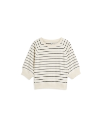 Summum Jersey Striped sweat 122 Ivory