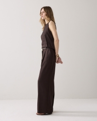 Summum Trousers Linen blend 713 Coffee