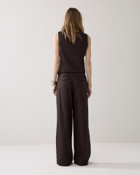 Summum Trousers Linen blend 713 Coffee
