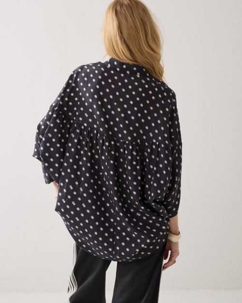 Summum Blouse Blury dots 990 Black