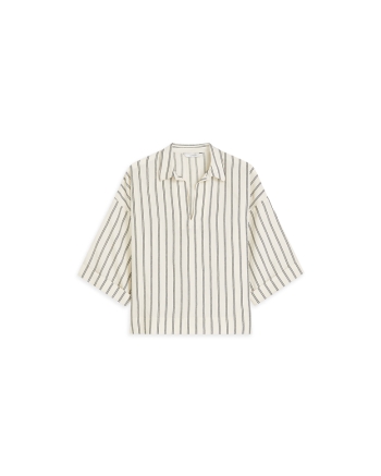 Summum Top Chenille stripe 108 Ivory black