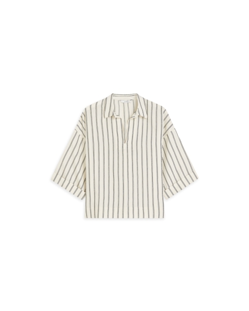 Summum Top Chenille stripe 108 Ivory black