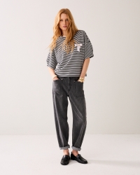 Summum Top Striped scuba 990 Black
