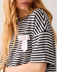 Summum Top Striped scuba 990 Black