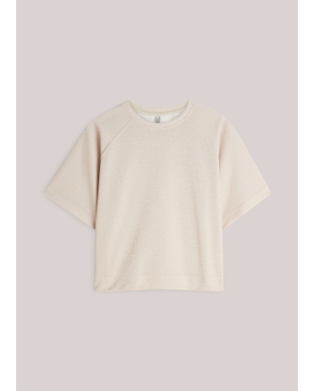 Summum Top Boxy tee sparkle 122 Ivory