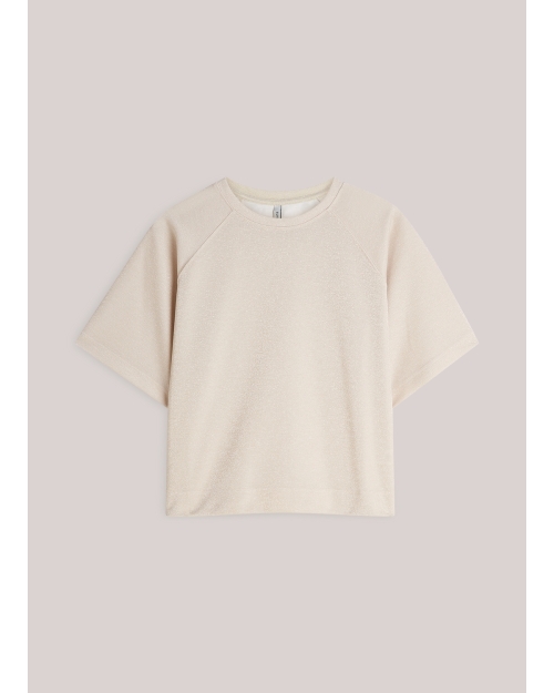 Summum Top Boxy tee sparkle 122 Ivory