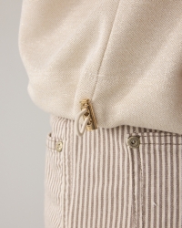 Summum Top Boxy tee sparkle 122 Ivory