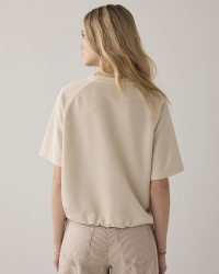 Summum Top Boxy tee sparkle 122 Ivory