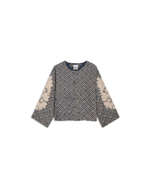 Summum Jacket Blue jacquard 495 Midnight blue