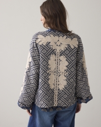 Summum Jacket Blue jacquard 495 Midnight blue