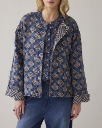Summum Jacket Blue jacquard 495 Midnight blue