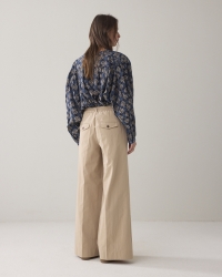 Summum Trousers wide leg Cotton blend 722 Alpaca