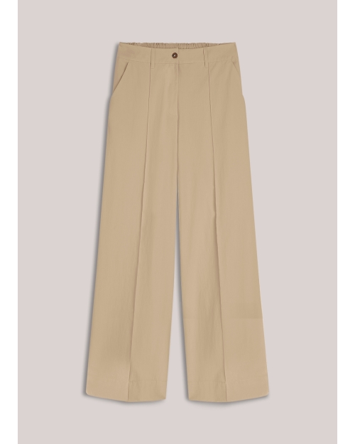 Summum Trousers wide leg Cotton blend 722 Alpaca