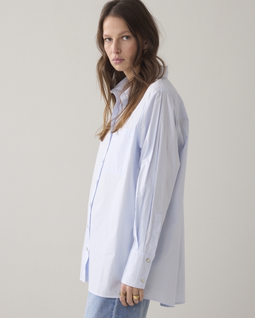 Summum Blouse Crispy poplin 423 Soft blue