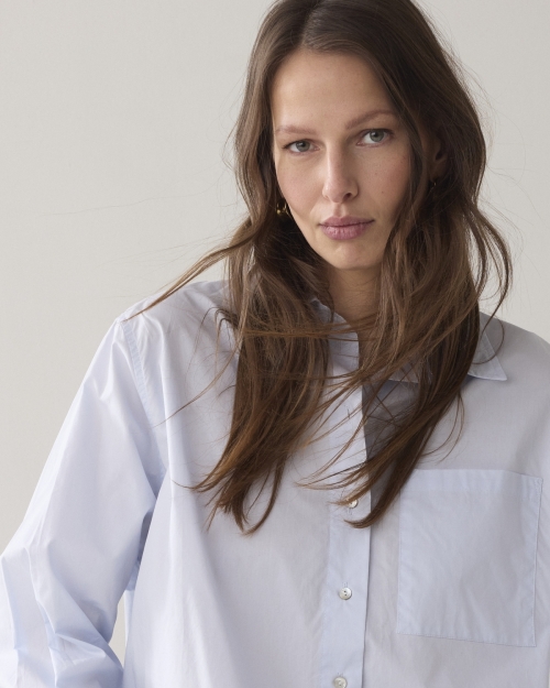 Summum Blouse Crispy poplin 423 Soft blue
