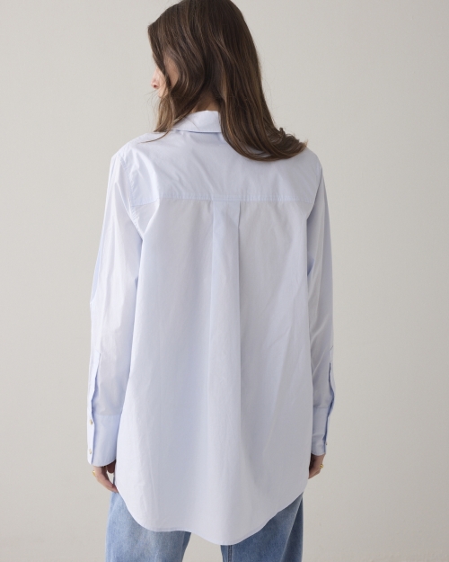 Summum Blouse Crispy poplin 423 Soft blue