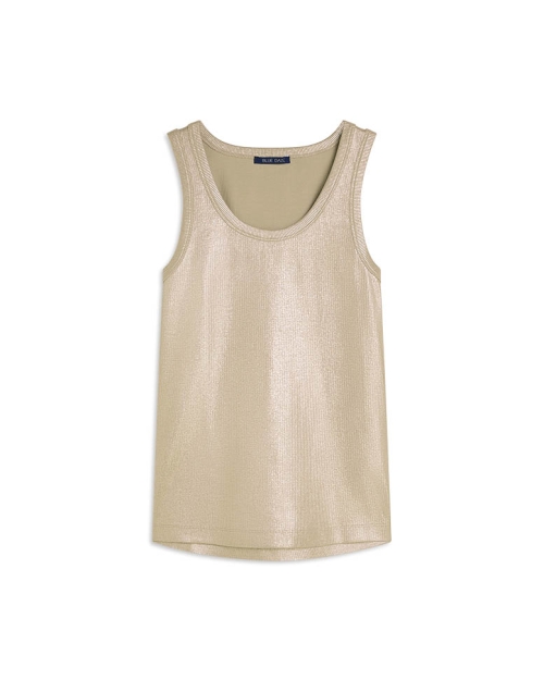 Summum Rib tanktop cotton rib 722 Alpaca