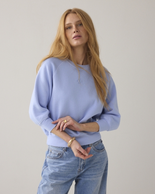 Summum Jersey Fade-out sweat 423 Soft blue