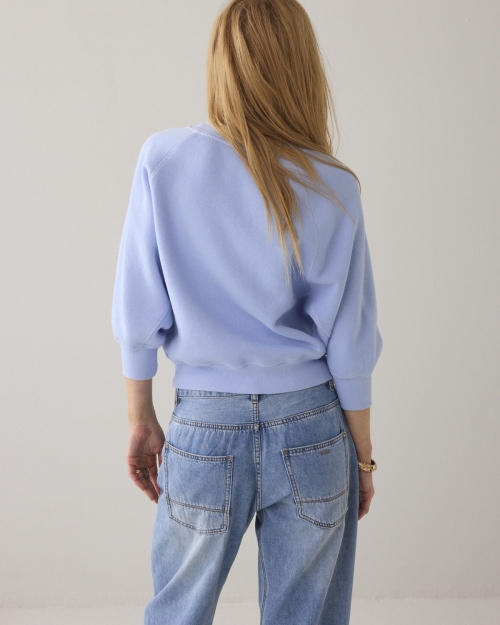 Summum Jersey Fade-out sweat 423 Soft blue