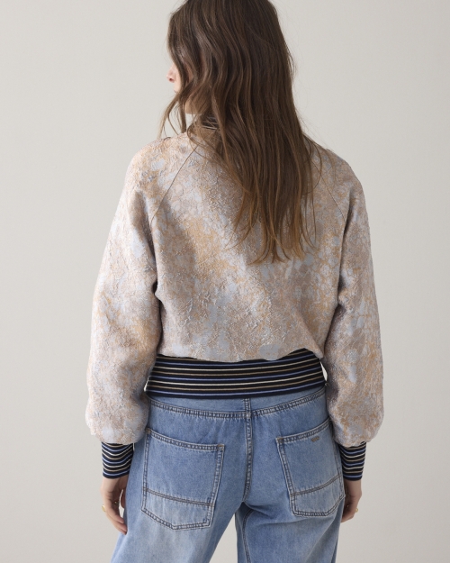 Summum Jacket Jacquard 423 Soft blue