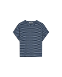 Summum Top Two tone lurex stripe 495 Midnight blue