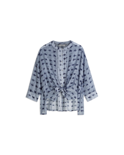 Summum Blouse Tie dye stripe 423 Soft blue