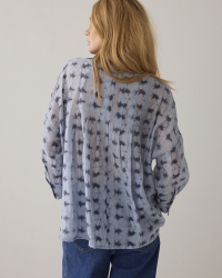 Summum Blouse Tie dye stripe 423 Soft blue
