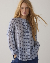 Summum Blouse Tie dye stripe 423 Soft blue