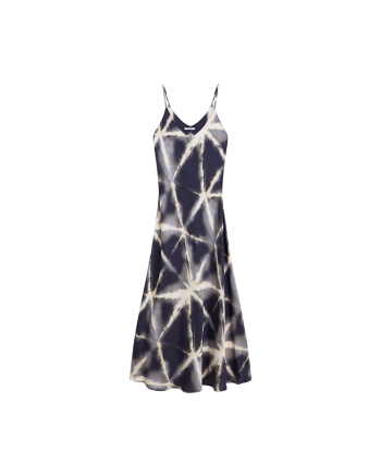 Summum Dress Tie dye viscose 413 Blue Noir