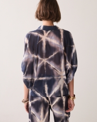 Summum Blouse Tie dye cotton 413 Blue Noir