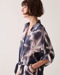 Summum Blouse Tie dye cotton 413 Blue Noir