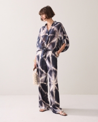 Summum Blouse Tie dye cotton 413 Blue Noir
