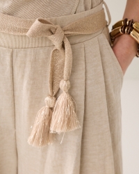 Summum Trouser Linen look 702 Pebble beige