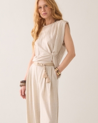 Summum Trouser Linen look 702 Pebble beige