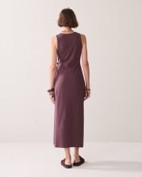Summum Dress Cotton elastane heavy 334 Deep fig