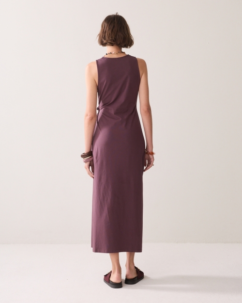 Summum Dress Cotton elastane heavy 334 Deep fig
