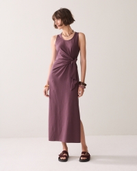 Summum Dress Cotton elastane heavy 334 Deep fig