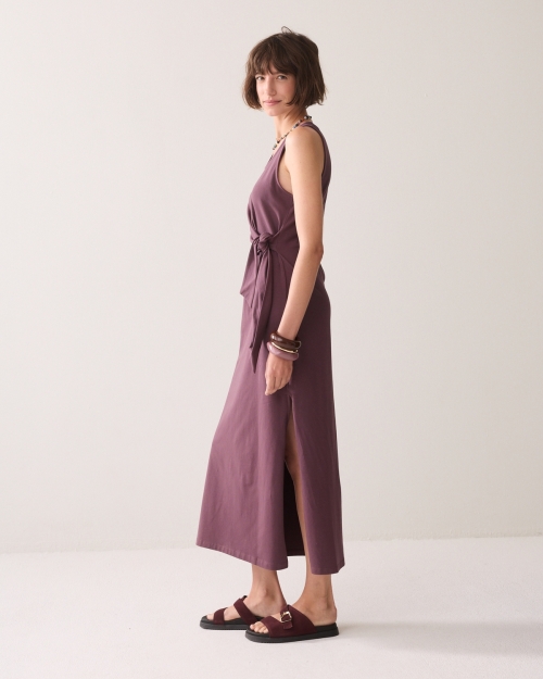 Summum Dress Cotton elastane heavy 334 Deep fig