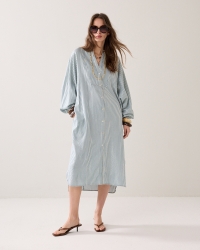 Summum Dress Stripe 431 Glacier blue