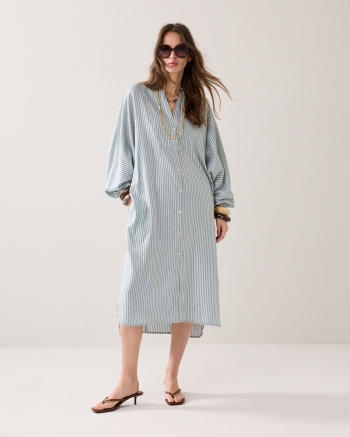 Summum Dress Stripe 431 Glacier blue